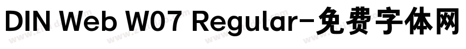 DIN Web W07 Regular字体转换